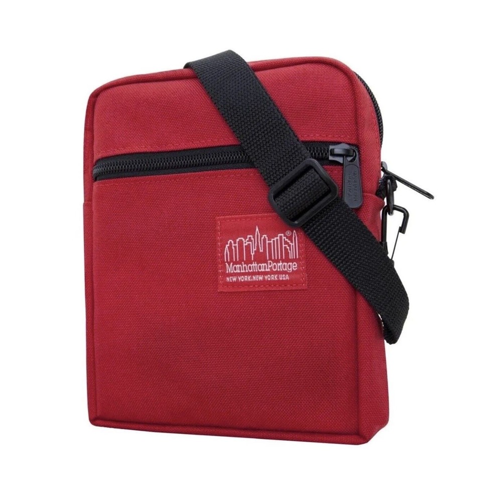 Manhattan Portage East Village Bag‎ Red City Lights Crossbody NY Canvas New